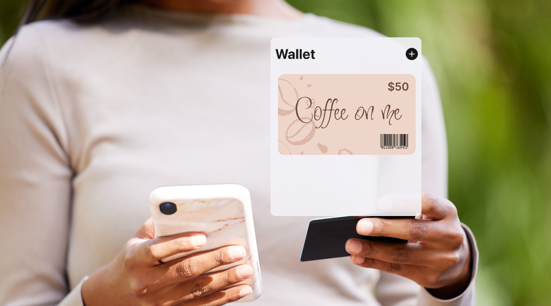 sending  a gift card with oolio